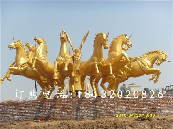 八匹馬銅雕，阿波羅銅雕，阿波羅戰(zhàn)車銅雕