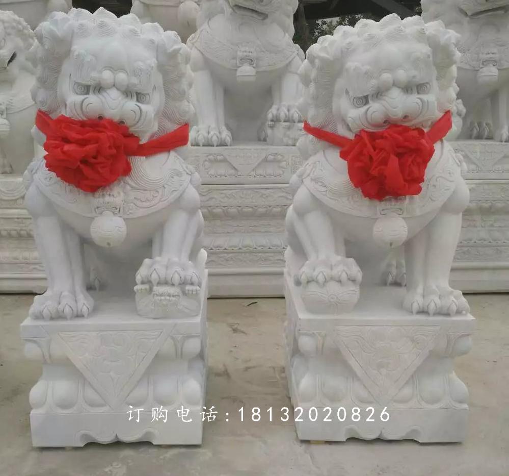 北京獅，漢白玉獅子雕塑