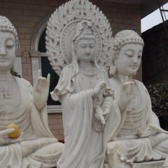 觀音菩薩石雕，大理石觀音雕塑