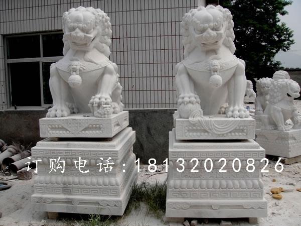 北京獅石雕,漢白玉動物雕塑