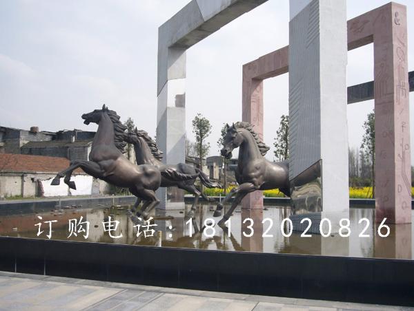 奔跑的馬銅雕，廣場銅雕馬