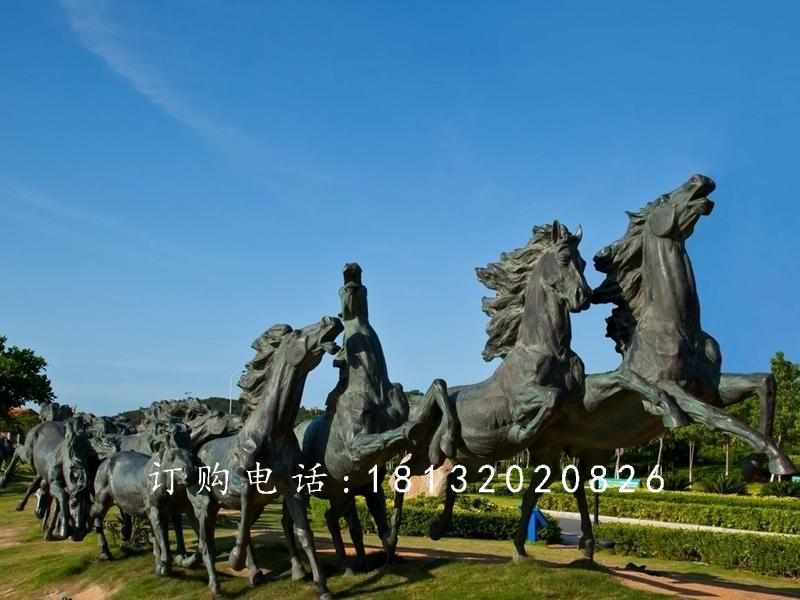 駿馬銅雕，廣場(chǎng)銅雕馬