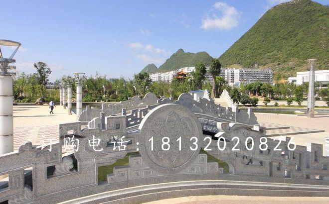 石雕欄板，青石欄板雕塑