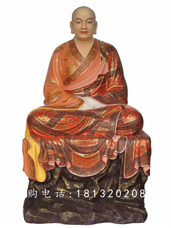 玻璃鋼十八羅漢雕塑，玻璃鋼彩繪佛像雕塑 (1)