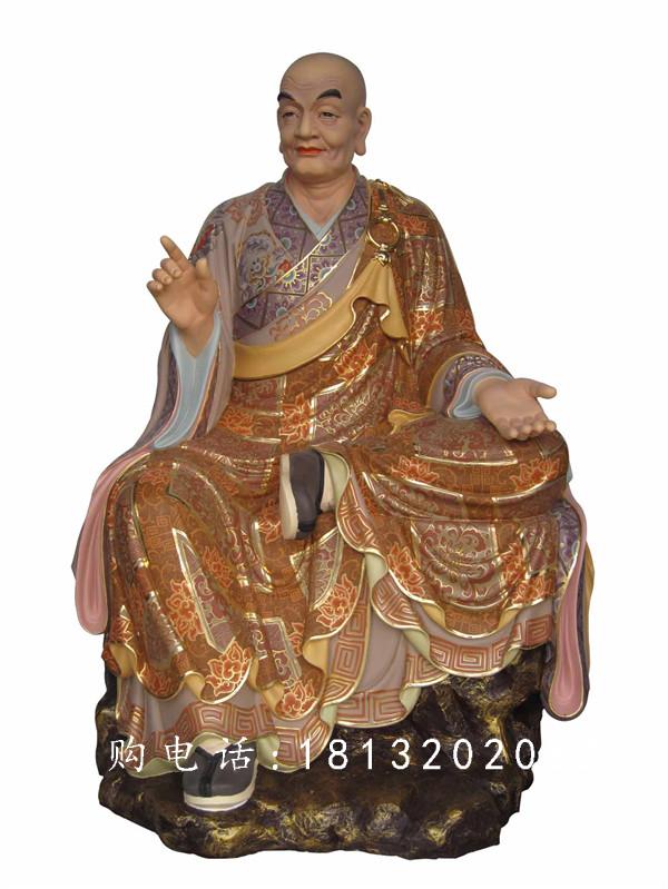 玻璃鋼十八羅漢雕塑，玻璃鋼彩繪佛像雕塑 (2)