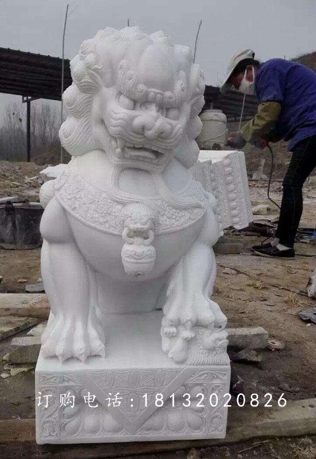 北京獅石雕，漢白玉獅子石雕 (1)
