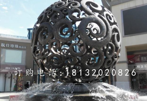 花紋球銅雕，廣場(chǎng)景觀球