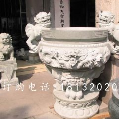 石雕香爐，仿古三足香爐石雕