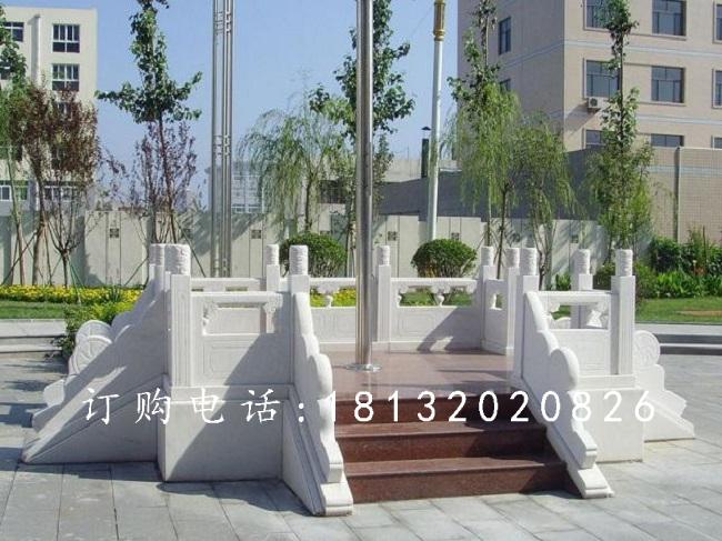 校園升旗臺(tái)石雕，漢白玉升旗臺(tái)雕塑