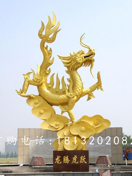 不銹鋼龍騰虎躍雕塑，廣場不銹鋼雕塑