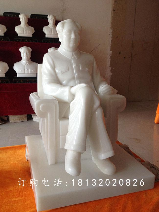 漢白玉偉人雕塑，毛主席石雕