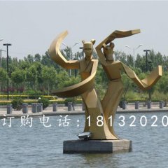 不銹鋼古代美女雕塑，抽象人物雕塑