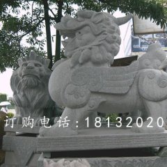 貔貅石雕，廣場大理石貔貅