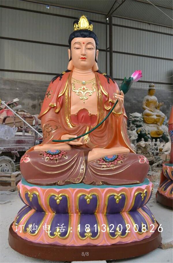 彩繪觀音雕塑，玻璃鋼仿真雕塑