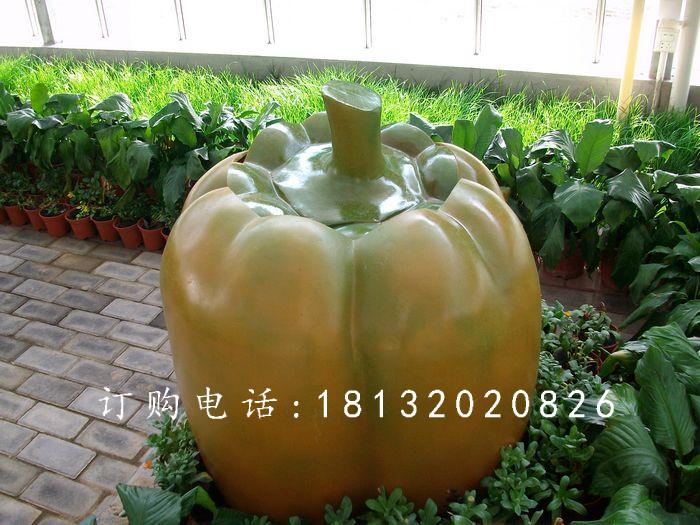 玻璃鋼柿子椒雕塑，玻璃鋼蔬菜雕塑
