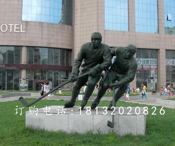 打高爾夫銅雕，廣場(chǎng)景觀銅雕