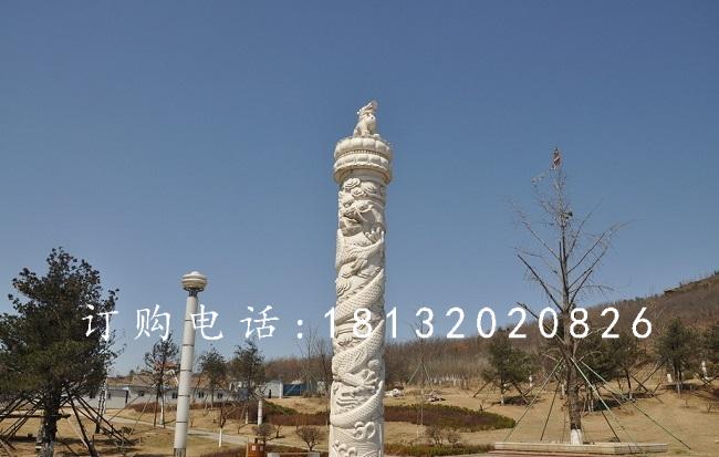 漢白玉龍柱石雕，廣場華表石雕