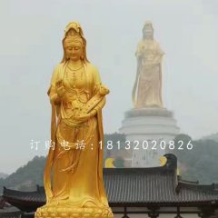 觀音菩薩銅雕，大型佛像雕塑