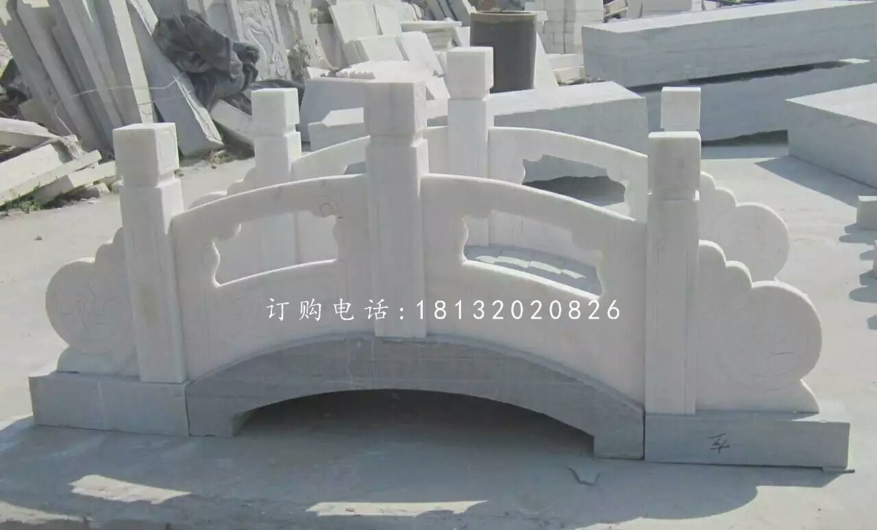 漢白玉石小橋雕塑 ，公園石橋雕塑
