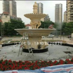 花園噴泉石雕，石噴泉雕塑