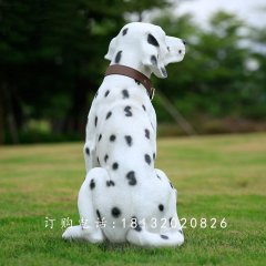 斑點狗雕塑，玻璃鋼仿真動物雕塑