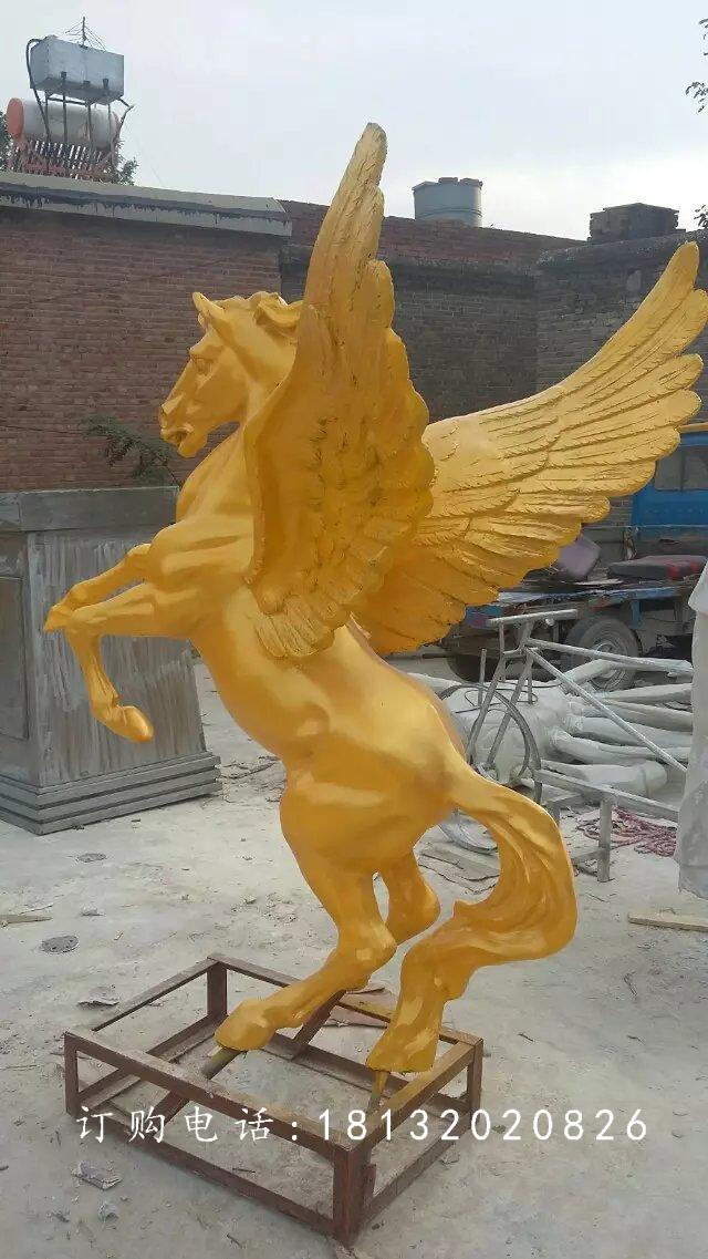 玻璃鋼飛馬雕塑，廣場(chǎng)玻璃鋼雕塑 (2)