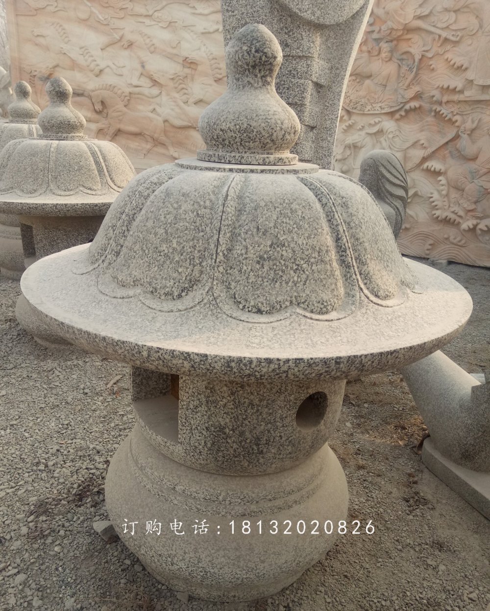 仿古石燈，寺廟石燈