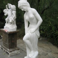 西方人物石雕，漢白玉美女石雕