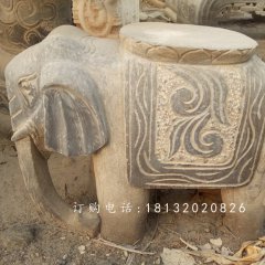 大象石凳，仿古石凳，仿古石雕
