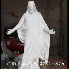 漢白玉耶穌雕塑，教會(huì)人物石雕