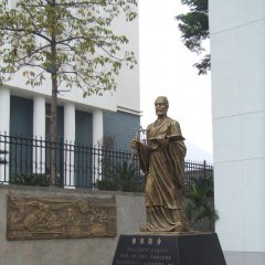 立式魯班雕塑，廣場(chǎng)古代名人銅雕