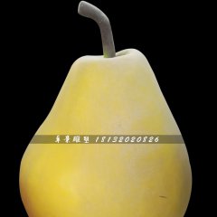 鴨梨雕塑，玻璃鋼仿真水果雕塑
