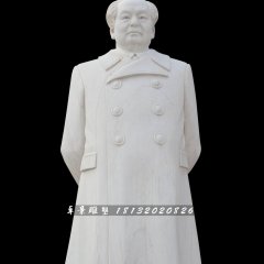 漢白玉毛主席像，廣場(chǎng)偉人石雕