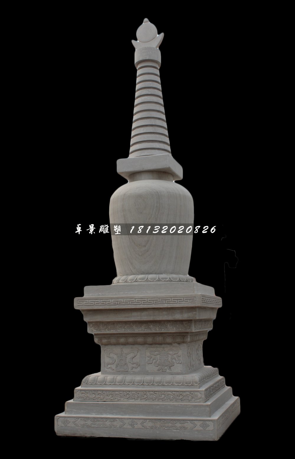 大理石塔雕塑，廣場(chǎng)石雕塔 (2)
