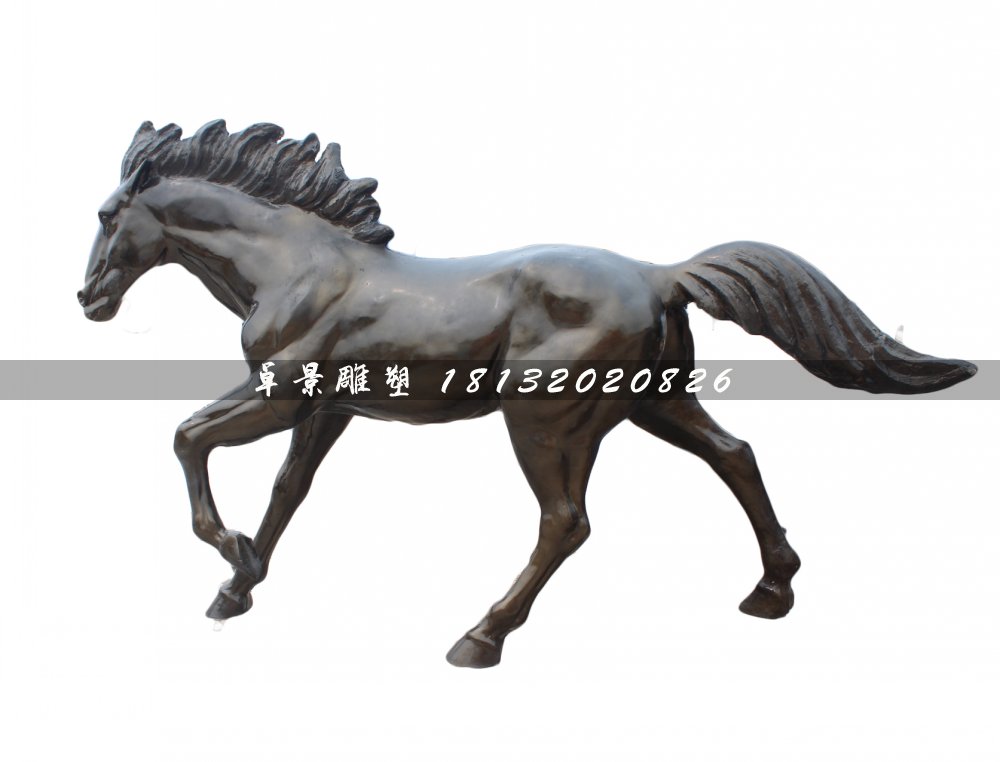 奔跑的馬雕塑，廣場(chǎng)銅雕馬 (3)