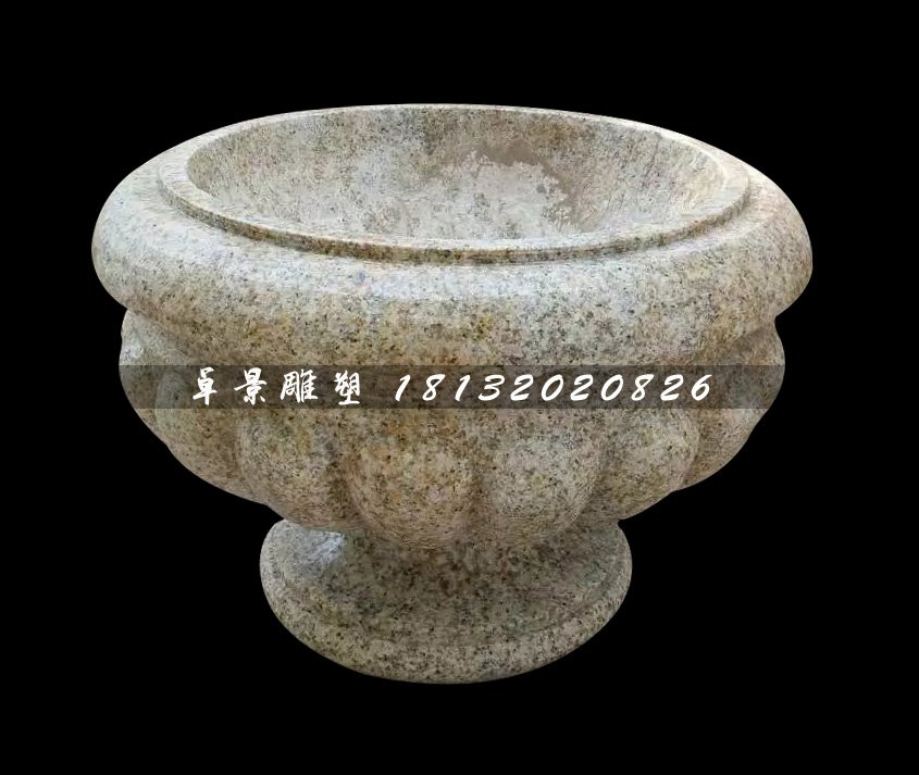 花盆石雕，砂巖花盆石雕