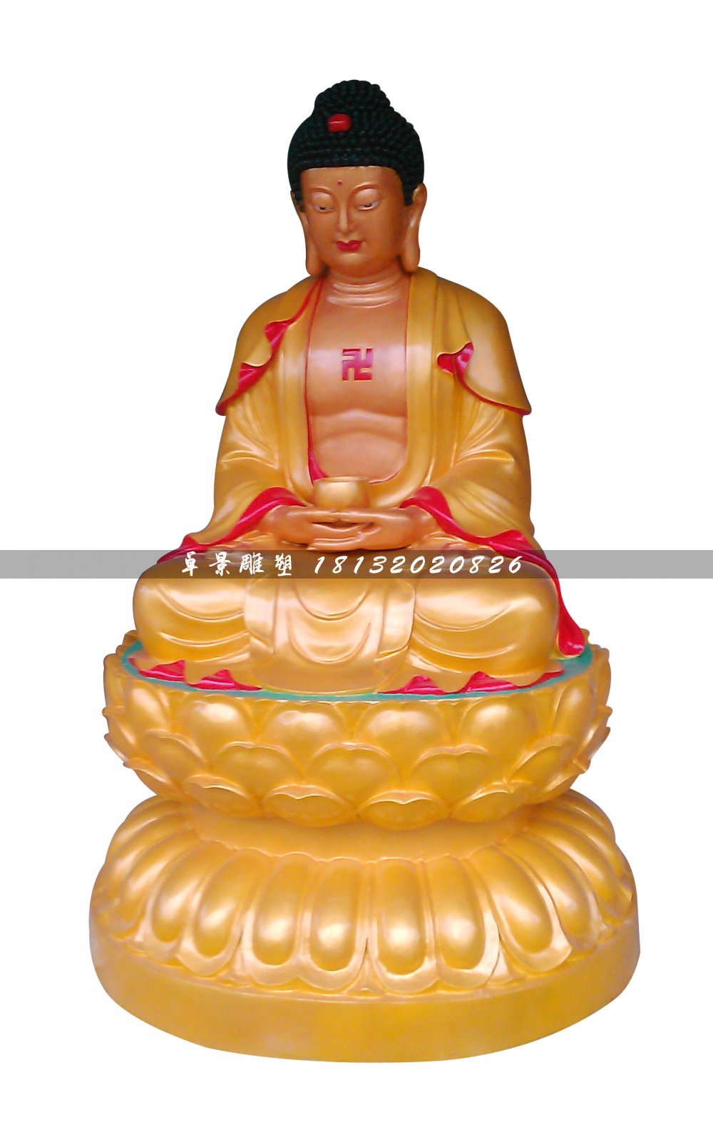 玻璃鋼佛像雕塑，如來(lái)佛雕塑