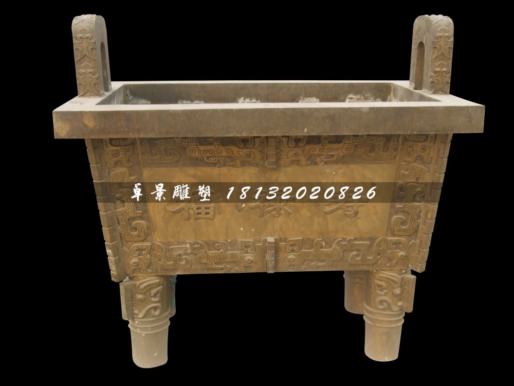 銅雕鼎,福祿壽鼎銅雕