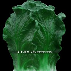 玻璃鋼大白菜雕塑，仿真蔬菜雕塑