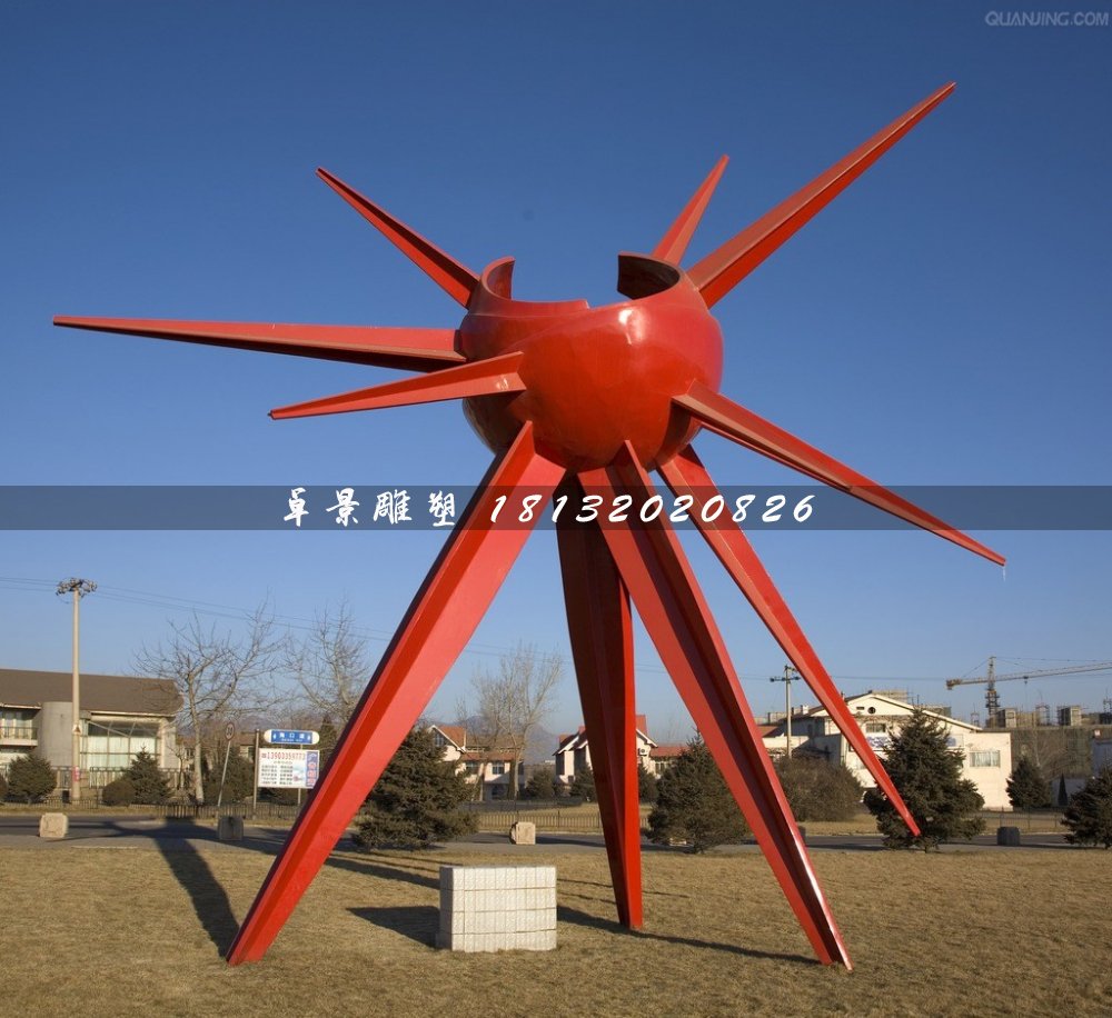 光芒雕塑,不銹鋼廣場雕塑