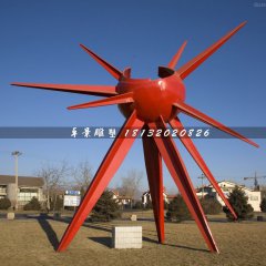 光芒雕塑，不銹鋼廣場雕塑