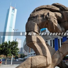 搏擊者石雕，廣場景觀石雕