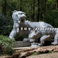 母子虎石雕，公園動物石雕