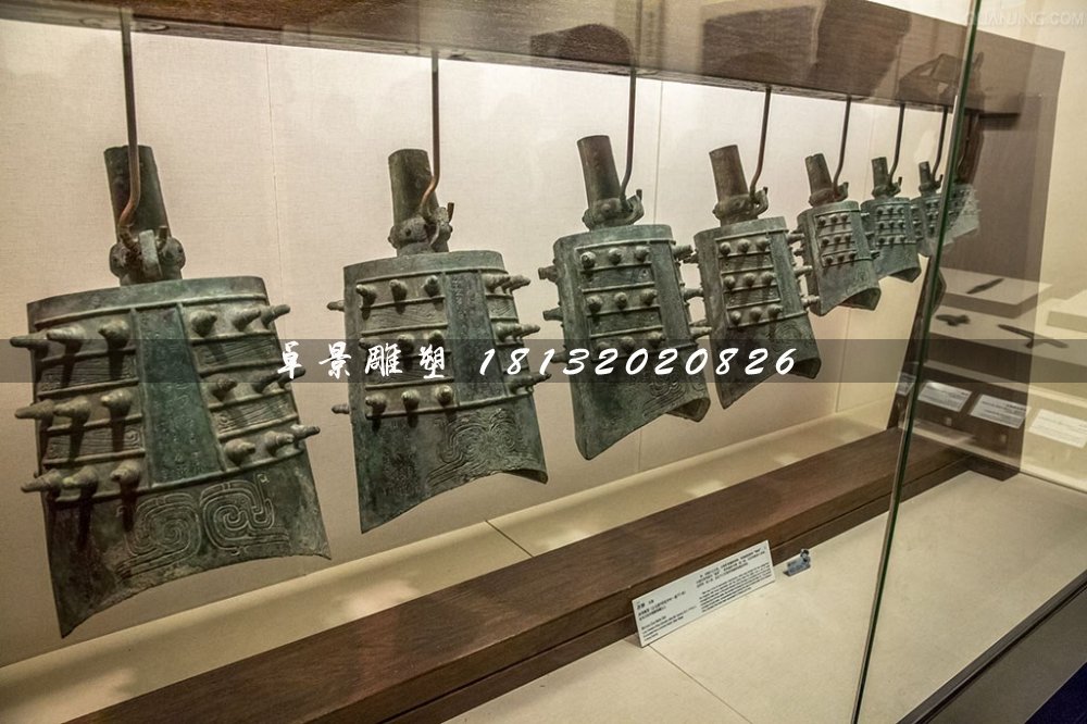 編鐘銅雕，古代樂(lè)器銅雕 (3)