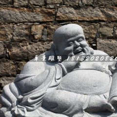 大肚彌勒佛石雕，公園坐式佛像石雕