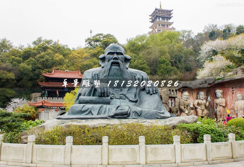 老子銅雕，古代名人銅雕