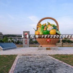 五谷豐登雕塑，玻璃鋼蔬菜雕塑