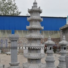 佛塔石雕，寺廟青石佛塔