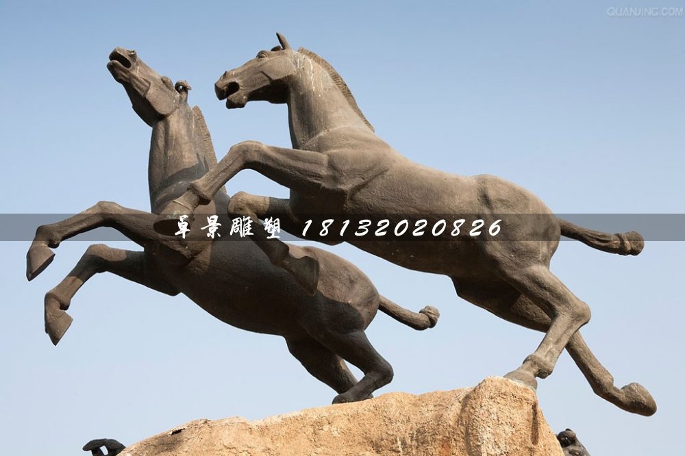 兩匹馬銅雕，廣場(chǎng)馬銅雕