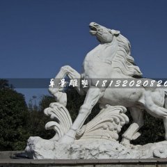 馬踏浪石雕，廣場石雕馬